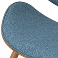 thumbnail image 5 of Pemberly Row 29.3" Modern Wood & Fabric Dining Chair in Denim Blue, 5 of 9
