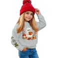 thumbnail image 4 of Girls Halloween Graphic Sweatshirt Kids Casual Crewneck Pullover Long Sleeve Printed Fall Sweatshirt for Toddler and Youth, 4 of 6