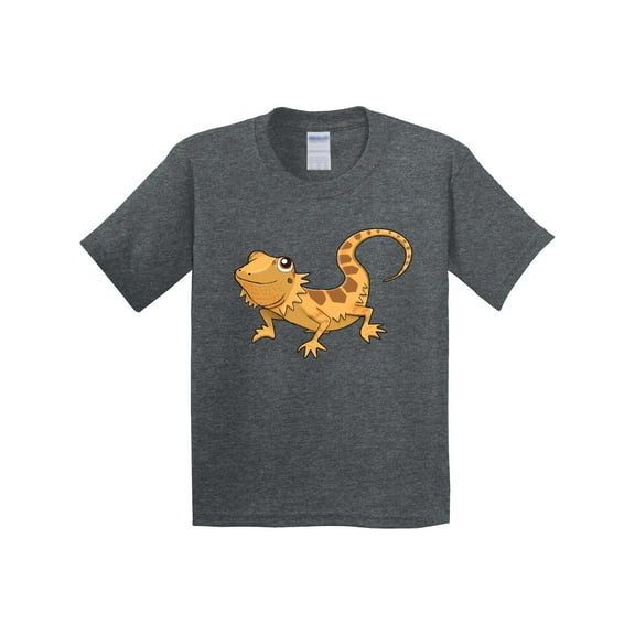 Inktastic Cute Smiling Bearded Dragon Youth T-Shirt