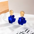thumbnail image 3 of Boucles d'Oreilles Feuille de Pétale Multicolore Élégantes à la Mode pour Femmes, 3 of 6