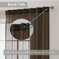 thumbnail image 2 of THD Scarlett Semi Sheer Pocket Top & Back Tab Lightweight Window Curtains Drapery Panels, 2 Panels, 2 of 4