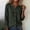 Bronze, variant on Womens Fall Blouse Crew Neck Long Sleeve Button Down Solid Color Loose Fashion Tunic Tops Brown XXL