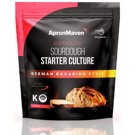 Apron Maven Sourdough Starter Culture - German Bavarian Style with Simple Activation Instructions