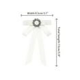 thumbnail image 2 of INSPIRE CHIC Women's Brooch Vintage Elegant Clothing Accessories Pin Shirt Preppy Style White, 2 of 5