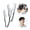 Gray, variant on CALIYI 2PCS Volumizing Wide-Tooth Hair Styling Comb, Curling Tools Fluffy Texture for Men Ideal for All Hair Types