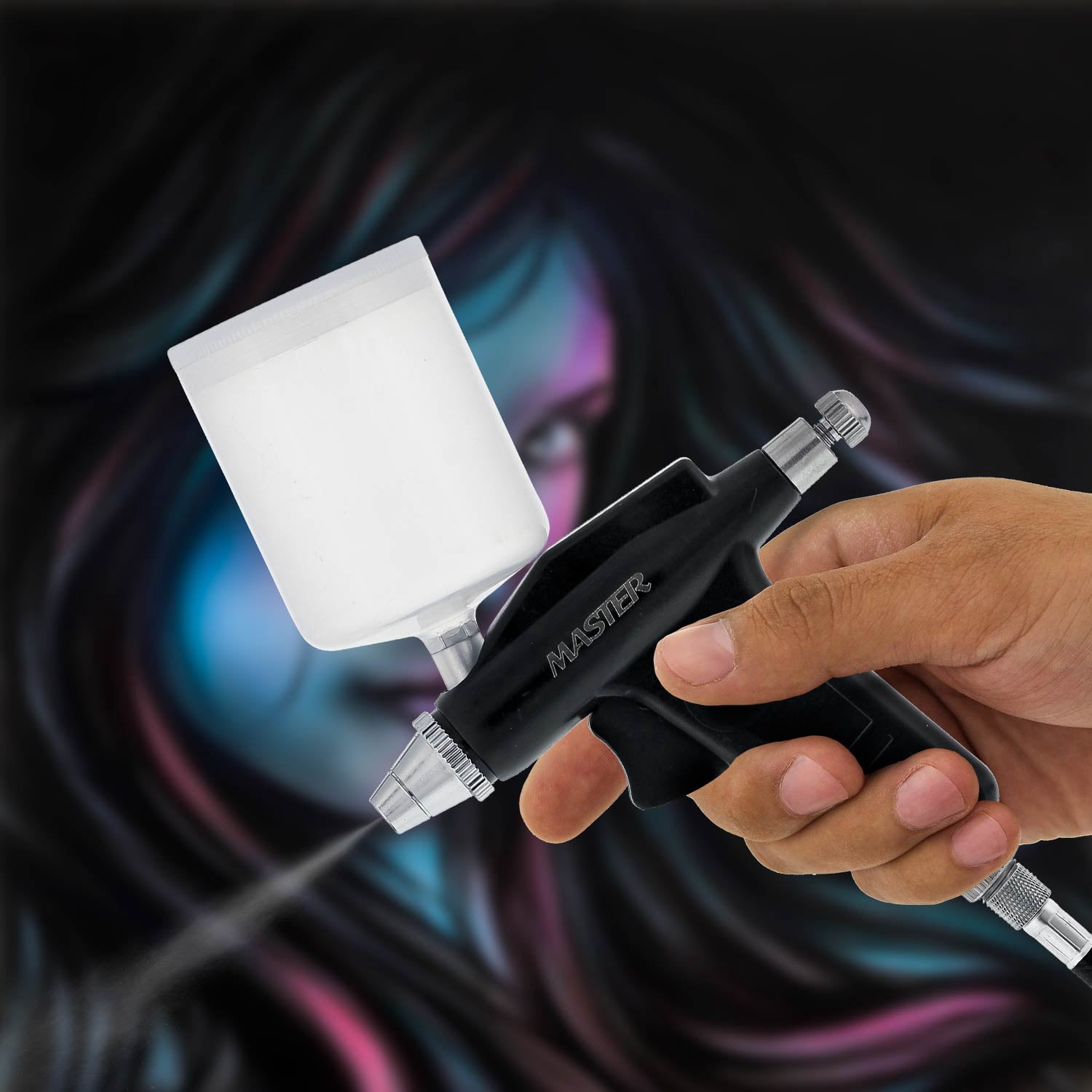 New G75 Gravity PISTOL TRIGGER AIRBRUSH SET KIT Spray Gun Hobby Sunless Tanning
