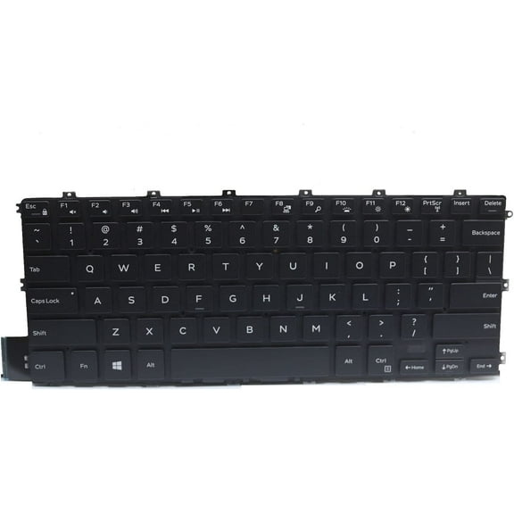 New US Black English Backlit Laptop Keyboard (Without palmrest) for Dell Inspiron 15 5591 2-in-1 Light Backlight