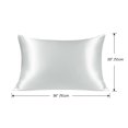 thumbnail image 5 of REGALWOVEN 1 Pc 19 Momme Silk Pillowcase with Hidden Zipper Jumbo Silver, 5 of 7
