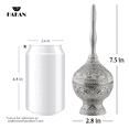 thumbnail image 2 of Telkari Rose Water Pourer | Filigreed Ottoman Turkish Handmade Guldanlık | Rose Water Dispenser with Elongated Shape | Fragrance Vessel | Traditional Rose Water Dispenser with Engravings, Silver, 2 of 6