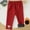 Red, variant on piuwrlz Kids Winter Plush Pants for Girls Boys Long Thick Velvet Cotton Sweatpants Black Size 2 Years