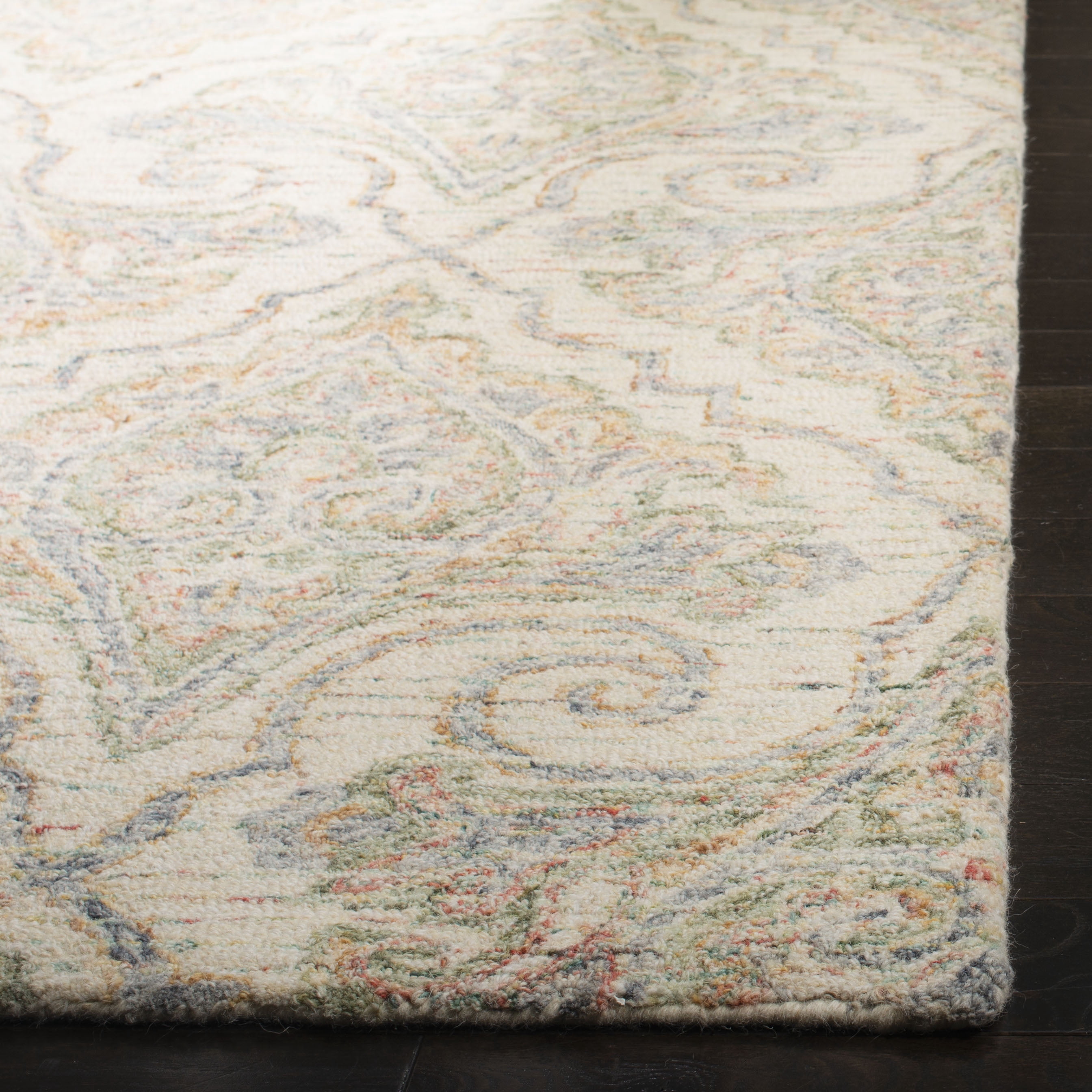 SAFAVIEH Aubusson AUB103A Handmade Ivory /Green Rug