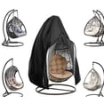 thumbnail image 2 of 190*115cm Swing Eggshell Chair Dust Cover Chair Seat Cover Uv Protection Waterproof Net (black), 2 of 4