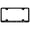 Black, variant on Chrysler Laser Etched Logo Wide Body License Plate Frame (Silver)