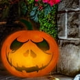 thumbnail image 4 of Halloween Inflatables Decor Outdoor Huge Inflatable Eyeball Pumpkin  Ghost Skull with Built-in LED Light 13 Changing Colors Blow Up Yard Decorations for Halloween Party, 4 of 10