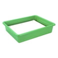 thumbnail image 3 of Storex Flat Storage Tray with Lid, Letter Size, 10 x 13 x 3 Inches, Green, 3 of 9