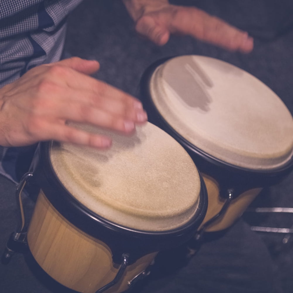 Djembe Drum, Natural Wood Goblet Drum African Drum, For Music Player