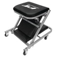 thumbnail image 4 of Performance Tool W85018 40-Inch Z-Frame Folding Creeper Rolling Seat, All-in-One Adjustable Roller Garage Chair, Lay Down or Sit, 300 lbs. Capacity, Under Car Creeper, Padded with 6 Swivel Casters, 4 of 17