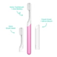 thumbnail image 2 of Quip Sonic Cepillo de dientes para adultos con temporizador - Incluye cabezal de cepillo adicional y soporte de cubierta de viaje - Eléctrico, cabezal de recambio de cerdas suaves, mango de plástico,, 2 of 5