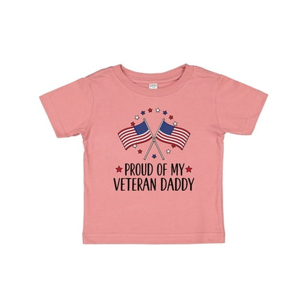 

Inktastic Military Veteran Daddy Proud Son Daughter Gift Baby Boy or Baby Girl T-Shirt