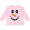 AD-Pink, variant on Cute Smiling Snowman Face with Carrot Nose Boys or Girls Long Sleeve Toddler T-Shirt