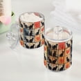 thumbnail image 2 of Yayeee 2 Pack Qtip Holder Bathroom Cotton Swab Canister with Lid Clear Dispenser Set, Cats and Hearts, 2 of 6