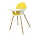 thumbnail image 5 of Silla alta para bebé CUTICAT silla de comedor para bebés para niños pequeños ajustable Amarillo, 5 of 8