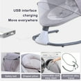 thumbnail image 4 of BEJOLO Electric Baby Swing for Infants, Portable Baby Bouncer with Remote Control,bluetooth Music, Gray, 4 of 9