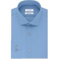 thumbnail image 1 of Calvin Klein Camisa de vestir con botones sin planchar para hombre, azul, cuello de 17.5 pulgadas, manga de 36 a 37 pulgadas, 1 of 1