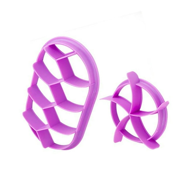 Yuarrent Juego de 2 uds de moldes para prensa de masa, molde para hornear rollos de pan, cortadores de pastelería de plástico Herramientas y accesorios para hornear Numero 3 Yuarrent HA040753-03
