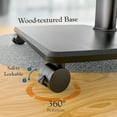 thumbnail image 5 of FITUEYES Modern Rolling TV Stand with Wheels for 32 - 65 inch TVs,Mobile TV Stand TV Cart with Power Outlets,Black, 5 of 8