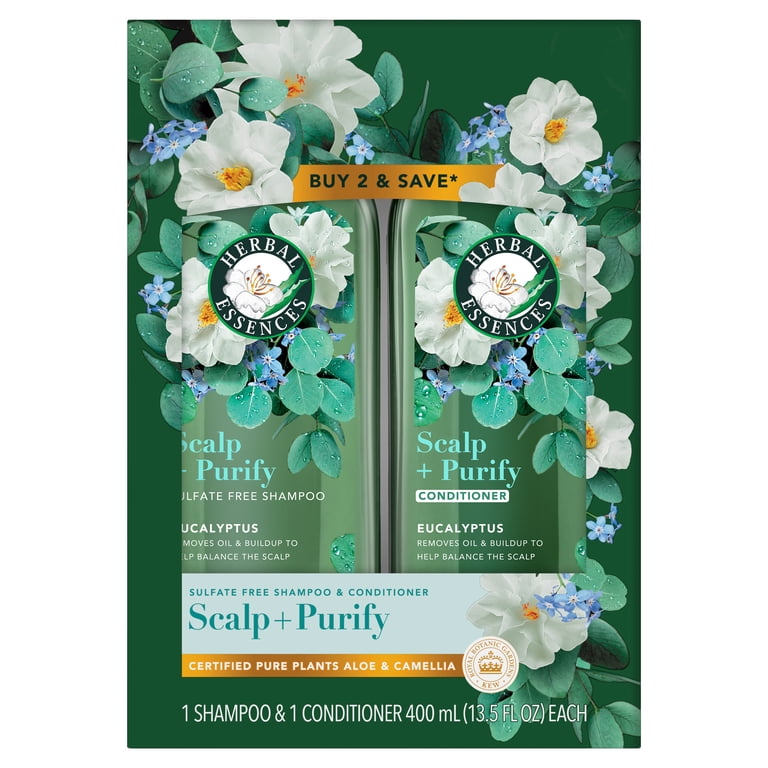 Herbal Essences Scalp + Purify Eucalyptus Shampoo and Conditioner