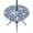 Dusty Blue, White, Indigo, variant on Round Outdoor Tablecloth with Umbrella Hole and Zipper, Dark Blue Starfish Coastal Tablecloth with Elastic Waterproof, Summer Beach Nautical Sea Ocean Patio Table Covers for 55" - 60" Pool Tables