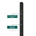 thumbnail image 3 of onn. Samsung Galaxy S25 Rugged Phone Case with Built-in Kickstand & Smartport Protection, Clear/Black, 3 of 5