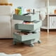 thumbnail image 3 of Gabinete de almacenamiento organizador de carrito para dormitorio de múltiples usos, mesita de noche de plástico, cajones, tocador, gabinete para sala de estar, 3 of 4