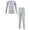 Heather Gray, variant on Hudson Baby Thermal Long Underwear 2pc Set, Heather Gray, 6-12 Months