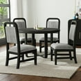 thumbnail image 2 of Woodridge  Dining Side Chair with Grey Fabric in Black with Grain (2 Per Carton), 2 of 8