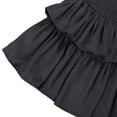 thumbnail image 4 of YM YOUMU Women's Shirred High Waist Tiered Layer Ruffle Hem A Line Short Mini Skirt, 4 of 5