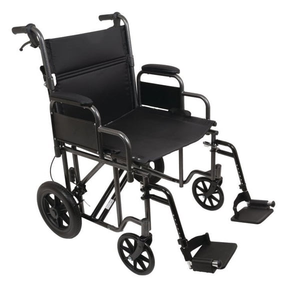 ProBasics 22" Heavy Duty Bariatric Transport Chair, 450lb Capacity