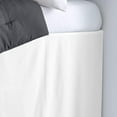 thumbnail image 2 of Dorm Room Bed Skirt - College Dual Tone Dorm Bed Skirt - Two Tone Dorm Bedskirts - College Long Dorm Room Bed Skirt - Brushed Microfiber Two Tone Bedskirts - Twin-XL - 38" Drop, White, 2 of 2