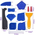 thumbnail image 6 of 12 Pcs Silicone Sealant Spreader Spatula Scraper Cement Caulk Removal Tool DIY, 6 of 7