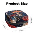 thumbnail image 2 of Vintage Mushroom Retro Dark Pattern Sanitary Napkin Storage Bag, Zipper Menstrual Cup Pouch Feminine Menstruation First Period Pads Holder for Girls Women Ladies, 2 of 6