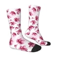 thumbnail image 4 of Yiaed Lilies Flowers Print Great elasticity Crew Socks Sports socks for Men and Women, 4 of 5