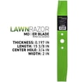 thumbnail image 2 of LawnRAZOR Blade for Simplicity Snapper 42 inch Deck 1656147ASM High Lift 3 Pack 810-CBL2418D, 2 of 6