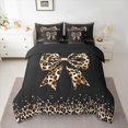 thumbnail image 2 of Castle Fairy Leopard Print Bowknot Twin Bedding Sets,Cheetah Print Bedding Comforter Set, 2 of 8