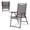 Gray, variant on Zaverox Set of 2 Patio Folding Sling Back Camping Deck Chairs - Portable Outdoor Lawn Chairs for Beach, Garden, Picnic with Breathable Mesh Back Support