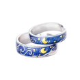 thumbnail image 3 of Anillos,Regalos de joyería de anillos de pareja ajustables abiertos,Alianzas de compromiso de boda Anillos Zulema Anillos, 3 of 8
