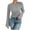 Gray, variant on ZUKMRJPC Women's Crewneck Sweater Long Trumpet Sleeve Solid Color Tunic Knitted Sweater Fall Trendy Lightweight Warm Pullover Tops