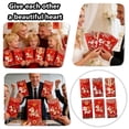 thumbnail image 2 of Enveloppes de Célébration Rouges Embossées 3D pour Occasions Festives, Anniversaire, Mariage et Jours Fériés, Paquets 6 Pcs, 2 of 7
