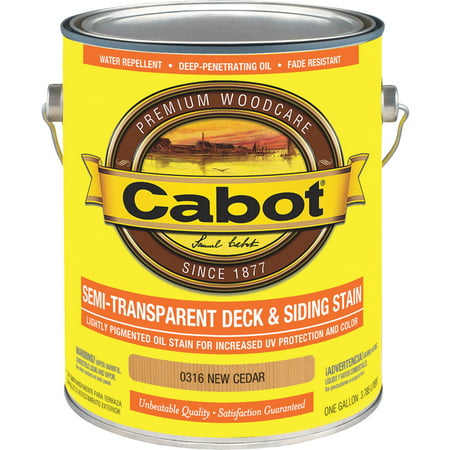 UPC 080351103162 product image for Cabot - Valspar Corp 01-0316 1G Semi-Trans Stain New Cedar Oil-Based | upcitemdb.com