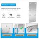 thumbnail image 5 of Soporte Recto de 12 Piezas Placa de Reparación Soporte de Acero Inoxidable con Tornillos para Muebles Puerta de Madera Madera, 5 of 7
